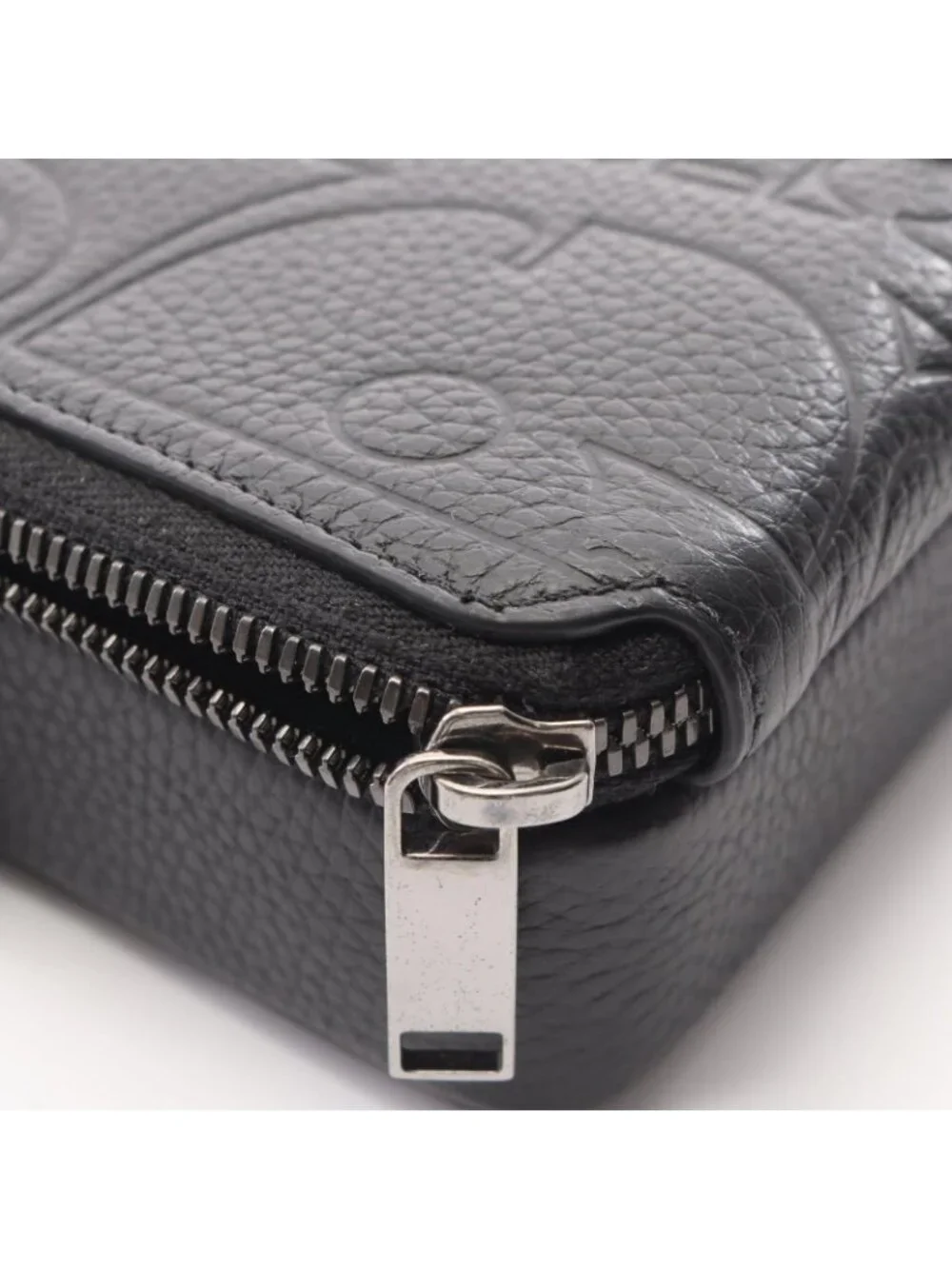 Dior Shoulder Bag Gravity Black Leather Zip Pouch